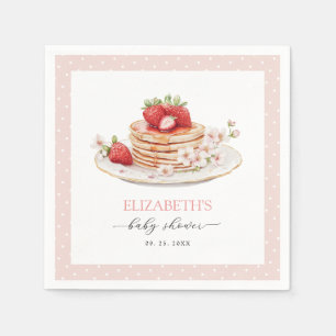 Pink Strawberry Baby Brunch Napkin