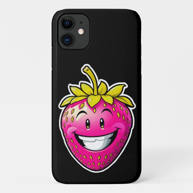 Pink Strawberry  Case-Mate iPhone Case (Back)