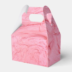 Pink Strawberry Ice Cream Texture Favour Box