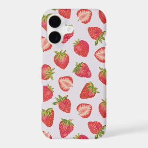 Pink Strawberry iPhone Case
