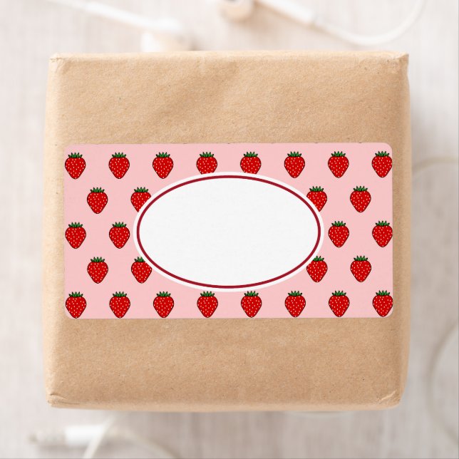 Pink Strawberry Labels (Insitu)