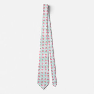 Pink Strawberry Stripes Tie