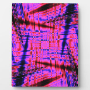 Pink streaked pattern plaque