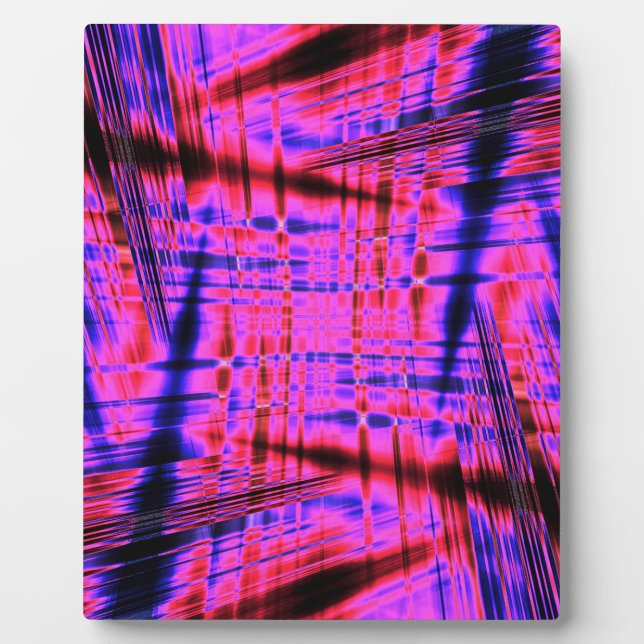 Pink streaked pattern plaque (Front)