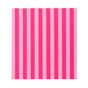 Pink Stripe Background Notepad
