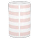 Pink Stripe & Blush Peony Bathroom Set (Back)