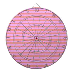 Pink Stripe Dartboard Game