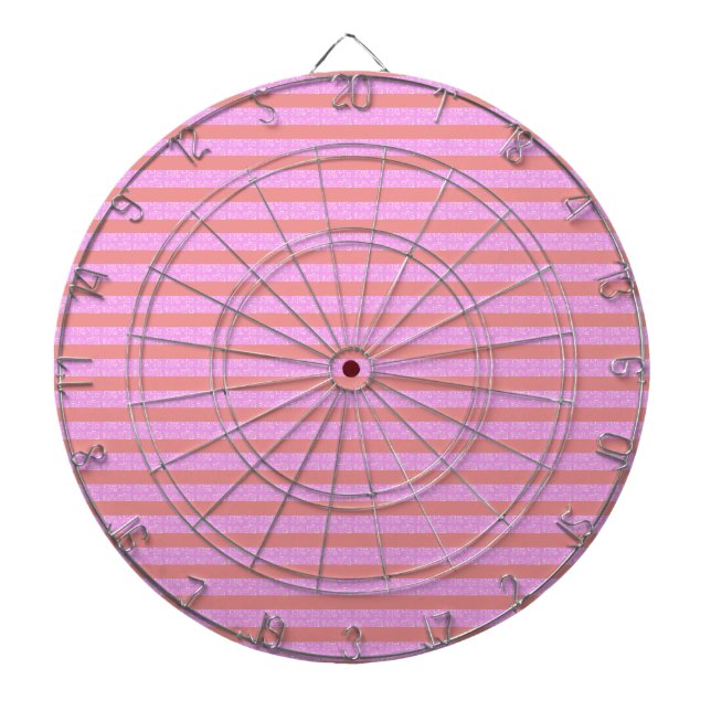 Pink Stripe Dartboard Game (Front)
