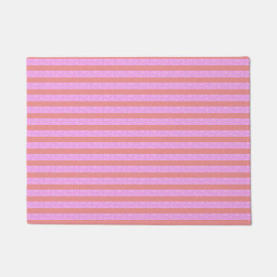 Pink Stripe Doormat