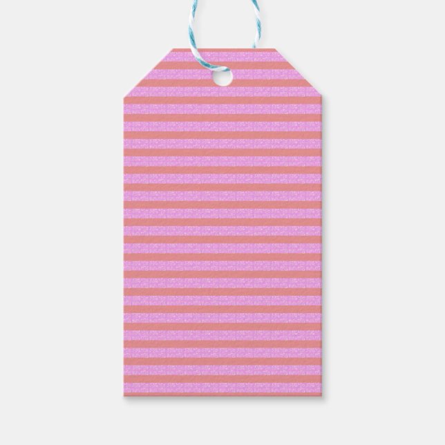 Pink Stripe Gift Tag (Front)