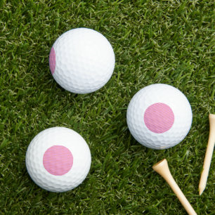 Pink Stripe Golf Balls