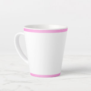 Pink Stripe Latte Mug