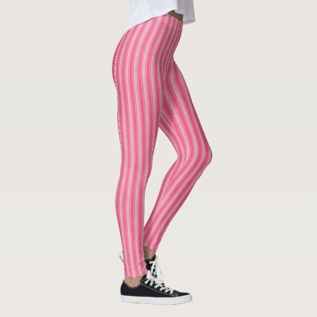 Pink Stripe Leggings (Right)