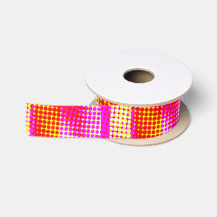 Pink Stripe Pattern Satin Ribbon