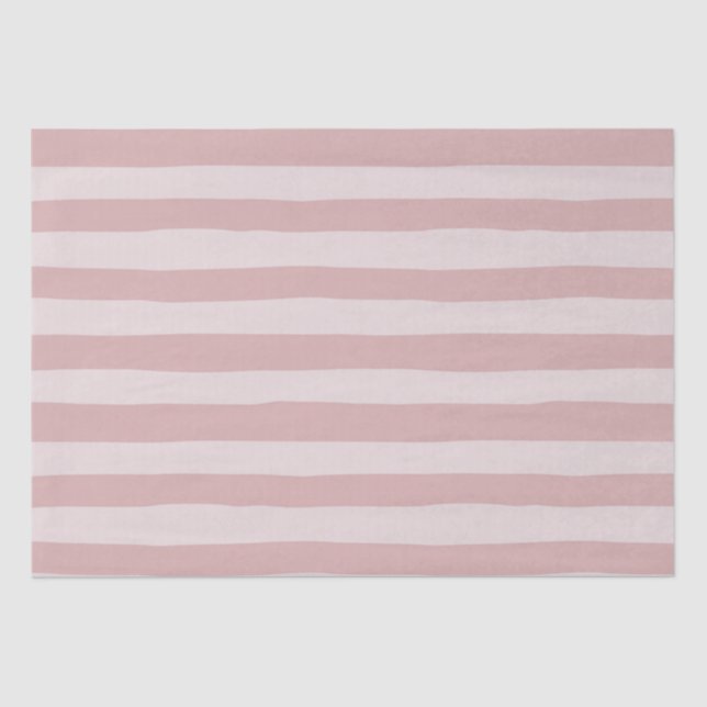 Pink Stripe Pattern Two Beautiful Shades of Pink  Tissue Paper (Front)