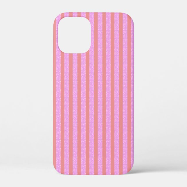 Pink Stripe Phone Case (Back)