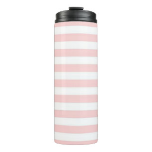 Pink Stripe Thermal Tumbler