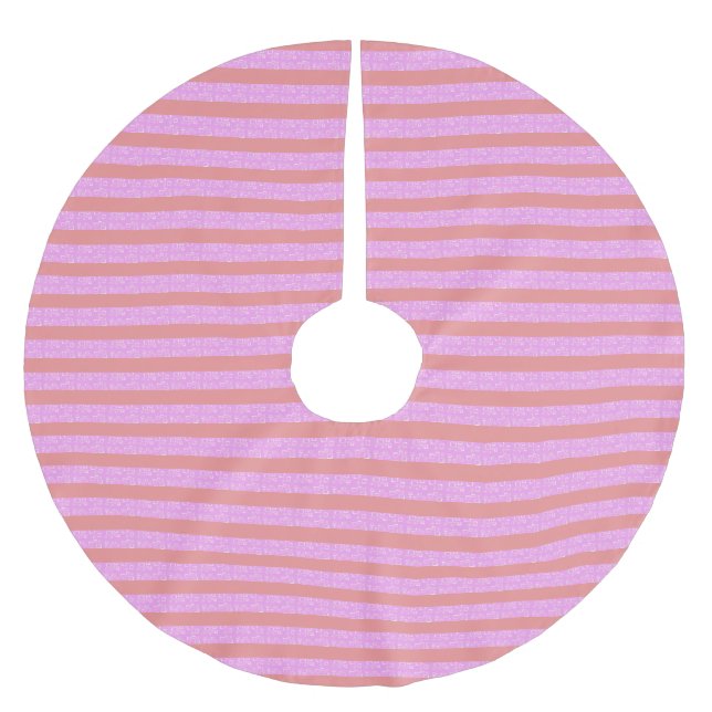 Pink Stripe Tree Skirt (Front)