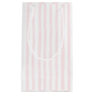 Pink striped gift bag