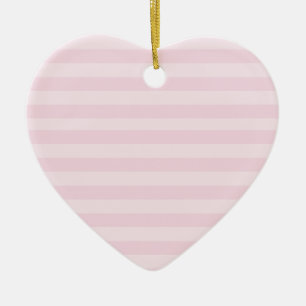 Pink Striped Pattern Ornament