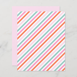 Pink Striped Pattern Scrapbook Paper