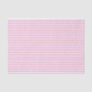 Pink Striped Pattern Tissue Paper