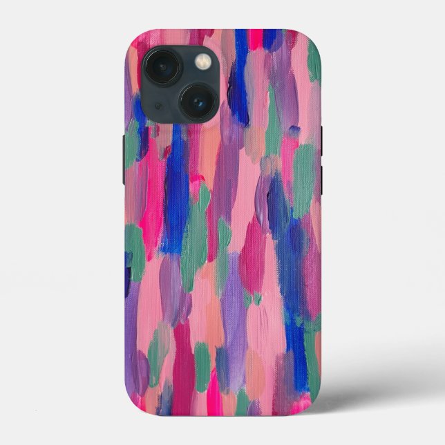 Pink Stripes Abstract  Case-Mate iPhone Case (Back)