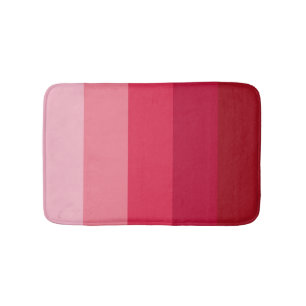 Pink stripes bath mat