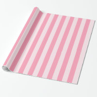 Pink Stripes Candy Shop Wrapping Paper
