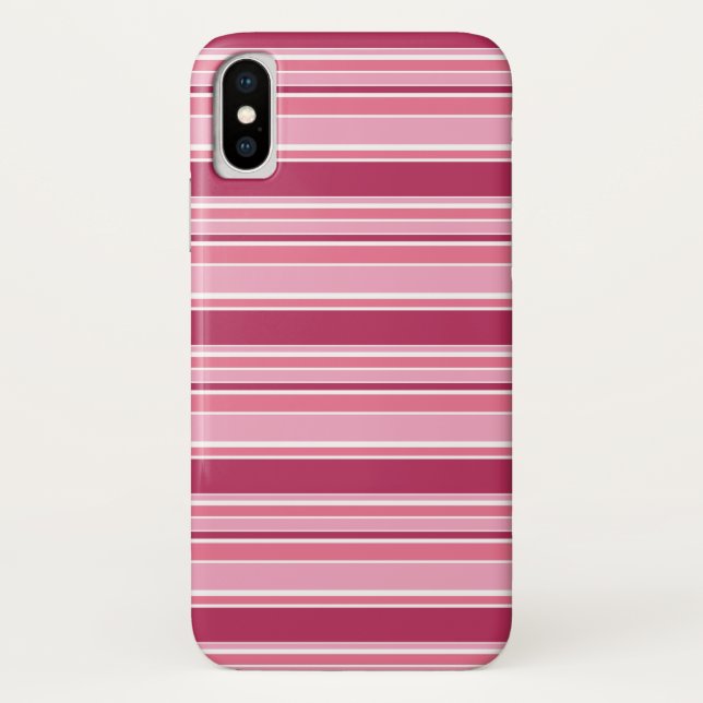 Pink stripes Case-Mate iPhone case (Back)
