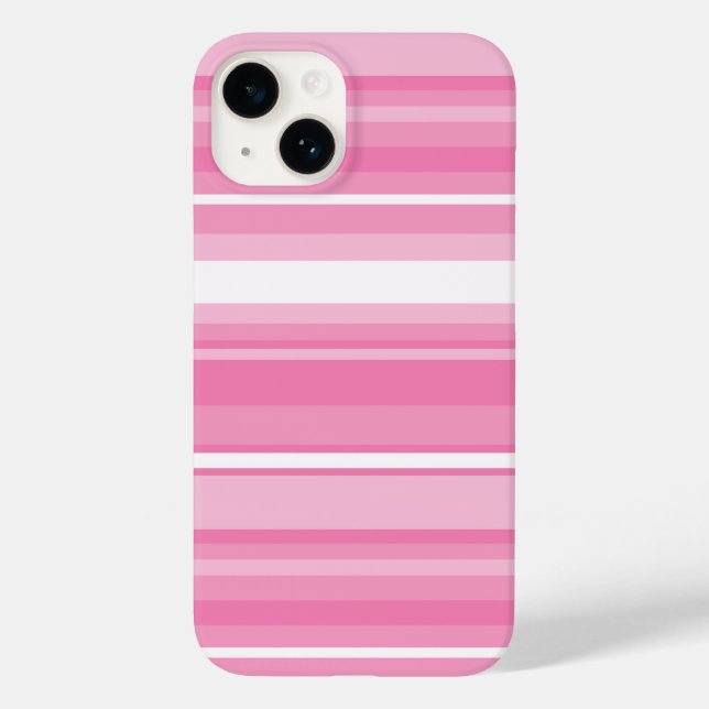 Pink stripes Case-Mate iPhone case (Back)