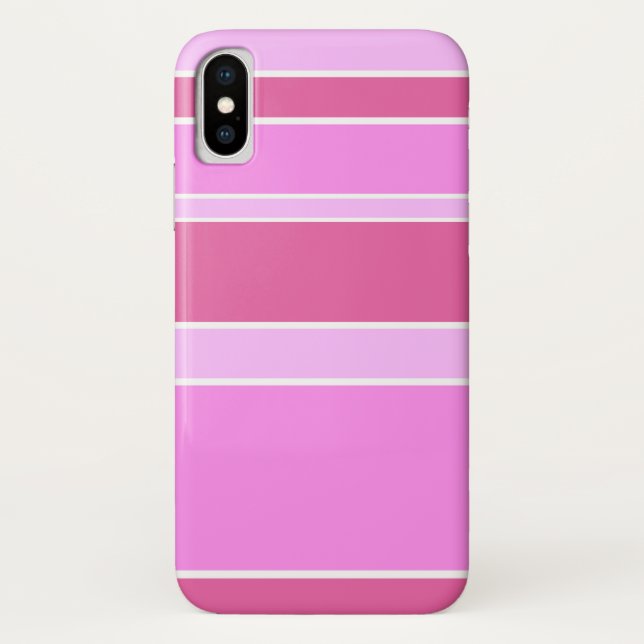 Pink stripes Case-Mate iPhone case (Back)