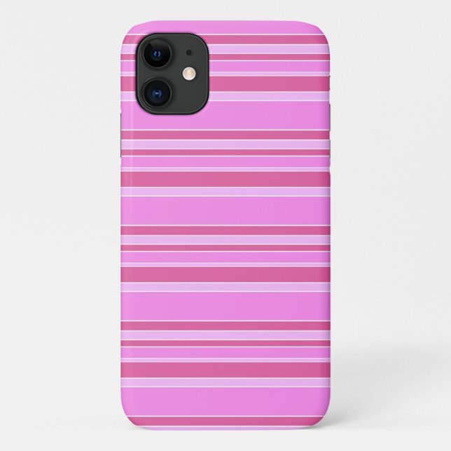 Pink stripes Case-Mate iPhone case (Back)