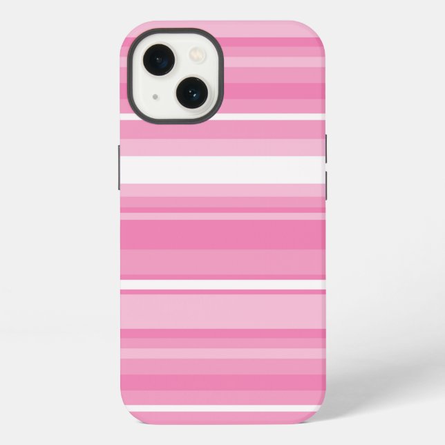 Pink stripes Case-Mate iPhone case (Back)