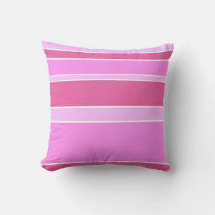 Pink stripes cushion