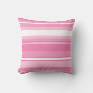 Pink stripes cushion