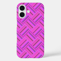 Pink stripes diagonal weave pattern