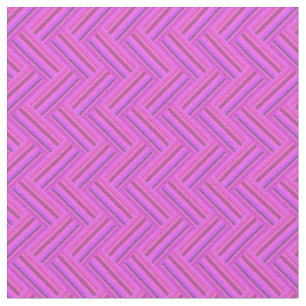 Pink stripes double weave pattern fabric