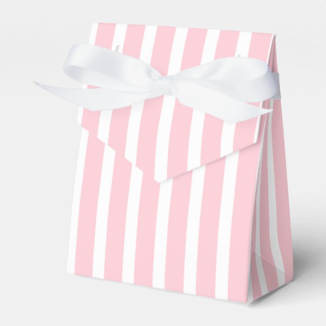 Pink Stripes Favour Box (Front Side)