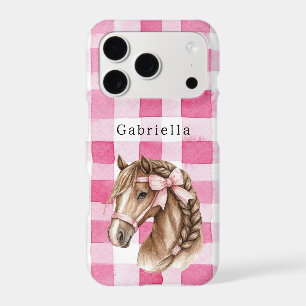 Pink Stripes Horse Bow