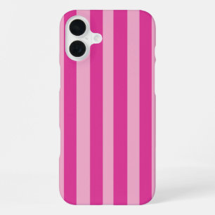 Pink Stripes  iPhone 16 Plus Case