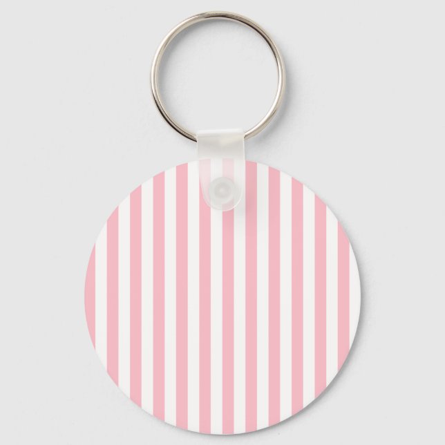 Pink Stripes Key Ring (Front)