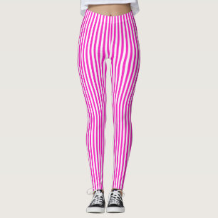 Pink Stripes Leggings