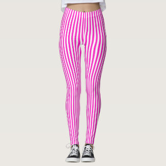 Pink Stripes Leggings