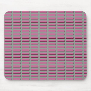 Pink Stripes Mouse Pad