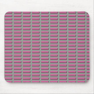 Pink Stripes Mouse Pad
