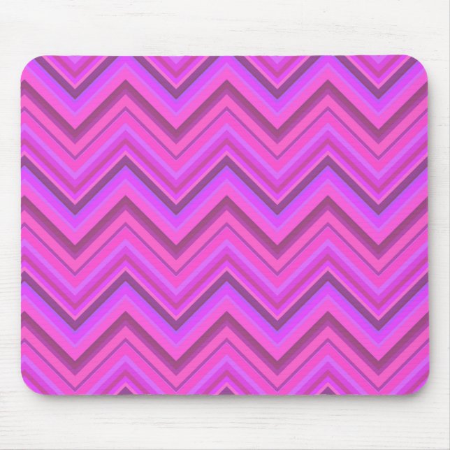 Pink stripes mouse pad (Front)