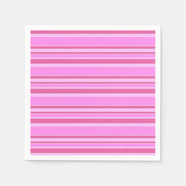 Pink stripes napkin (Front)