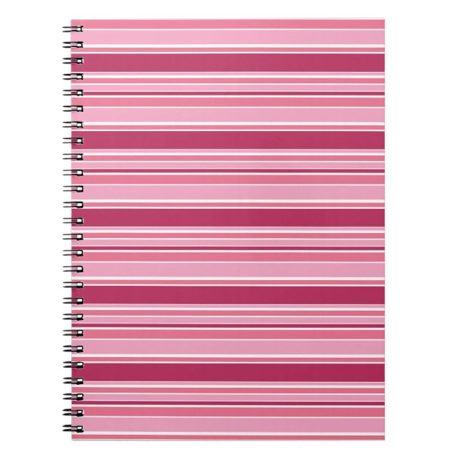 Pink stripes notebook (Front)