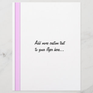 Pink Stripes on White Flyer